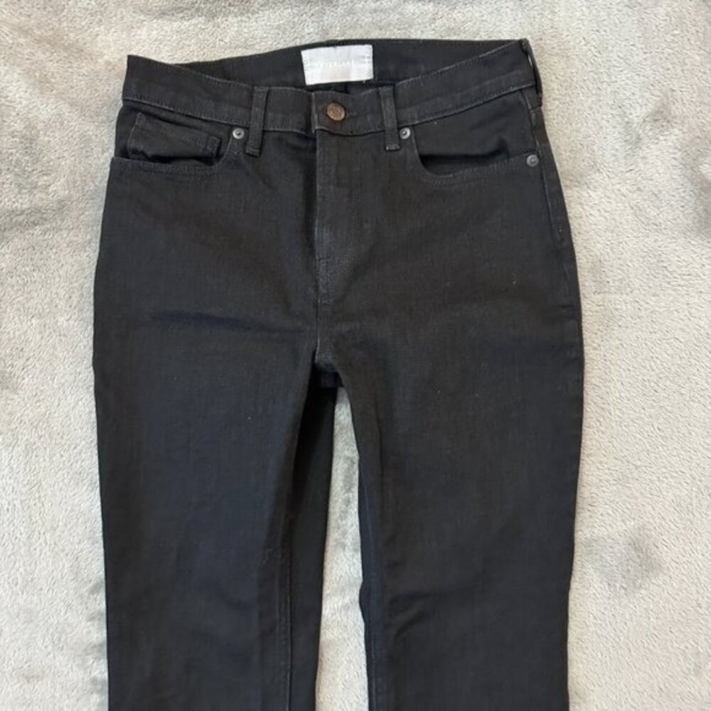Everlane Black Jeans Crop Straight Boot Women's size 27 4 High Rise - Picture 2 of 8